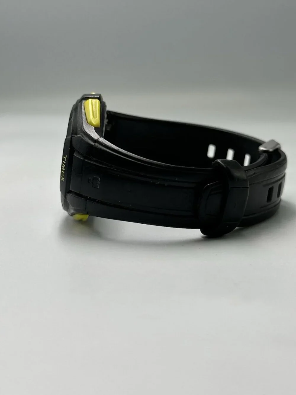 Timex Ironman Digital Watch Men Black 42MM Round Dial Indiglo New Battery 10